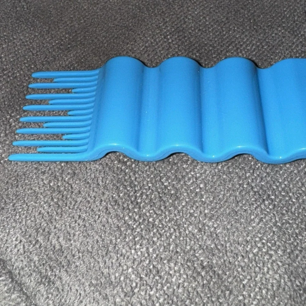 Vintage Goody Wide Tooth Comb Detangling Pick Hair Comb Blue Pink Dipped